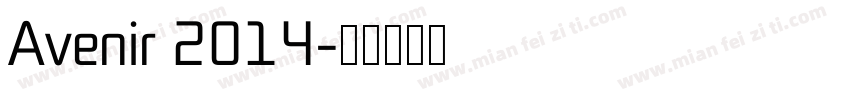 Avenir 2014字体转换